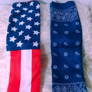 2 pack Bandana american flag